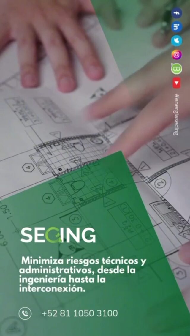 🔧 Minimiza riesgos técnicos y administrativos ⚙️
Desde la fase de ingeniería hasta la interconexión final, te ayudamos a garantizar que tu proyecto avance de forma segura, eficiente y sin contratiempos.  ✅ Reducción de fallos técnicos
✅ Agilidad en trámites y gestiones
✅ Soluciones integrales y a medida  📈 Asegura el éxito de tu proyecto con una gestión experta desde el inicio.
Asesorias sin costo al Tel.\WhatsApp +52 81 1050 3100  #Ingeniería #GestiónDeProyectos #Interconexión #Eficiencia #RiesgosCero
#InfraestructuraInteligente #OptimizaciónDeProcesos #SolucionesIndustriales
#TecnologíaAplicada #SeguridadOperativa #EnergiaSecing